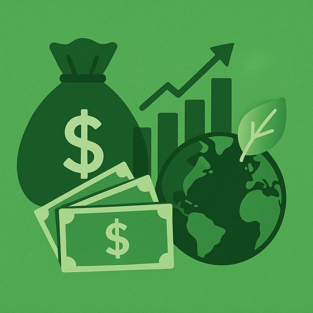 Green finance and token models diagram